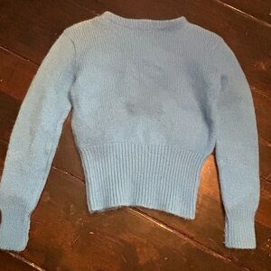 Chic Blue Women's Crew Neck Sweater